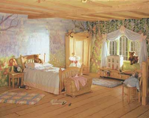 Attractive Little Girls Bedroom with a Fairy