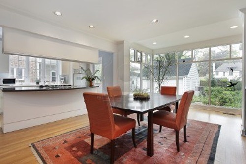 Combine your kitchen and dining room and Get space and style