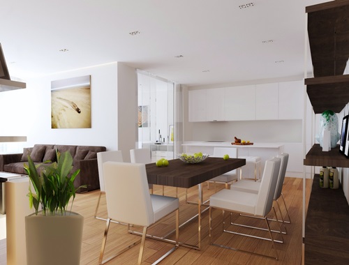 Combine your kitchen and dining room and Get space and style