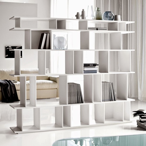 Modular bookshelves and room divider