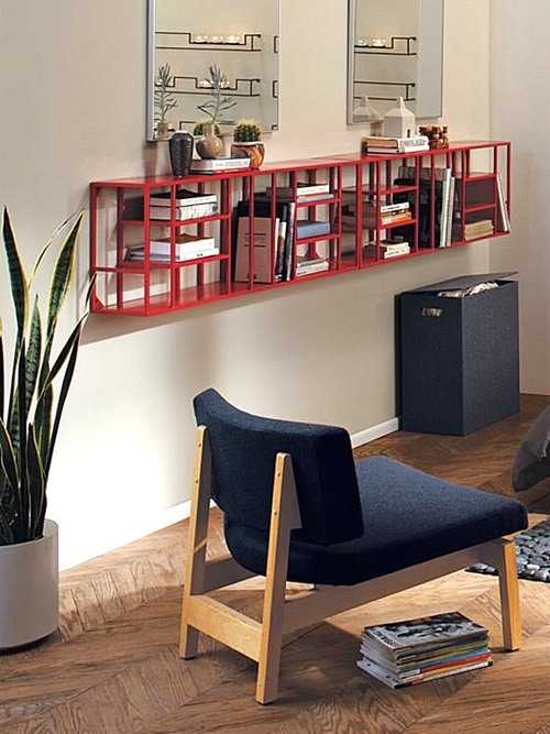 Modular bookshelves and room divider