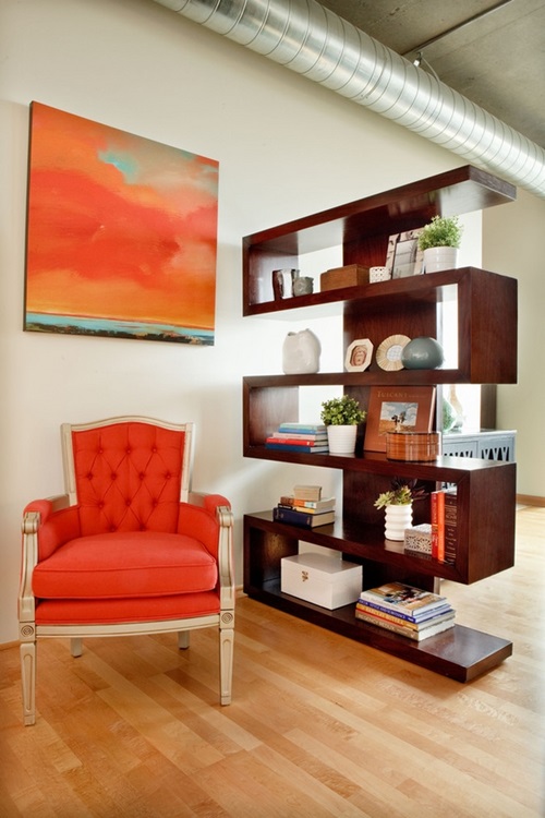 Modular bookshelves and room divider