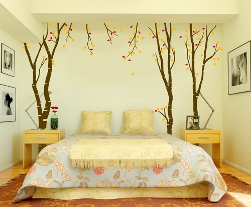 simple tips To Use The Wall Stickers To Decorate Bedroom With An Extraordinary Look
