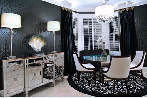 Impressive Ideas to Your Modern Black and White Dining Room