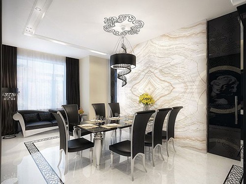 Impressive Ideas to Your Modern Black and White Dining Room