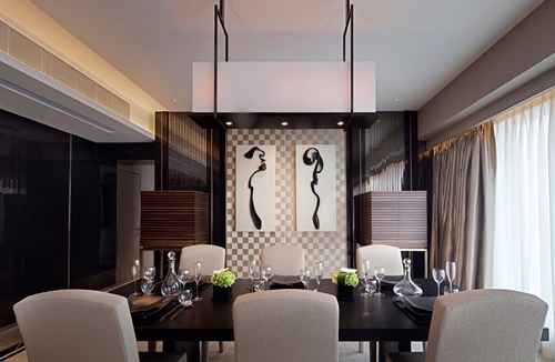 Impressive Ideas to Your Modern Black and White Dining Room