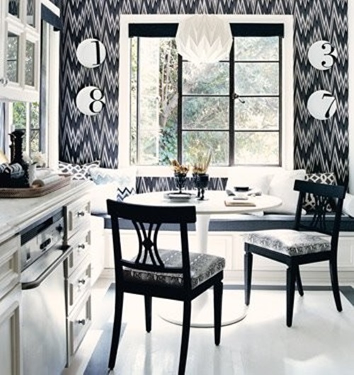 Impressive Ideas to Your Modern Black and White Dining Room