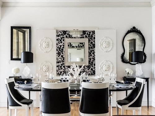 Impressive Ideas to Your Modern Black and White Dining Room