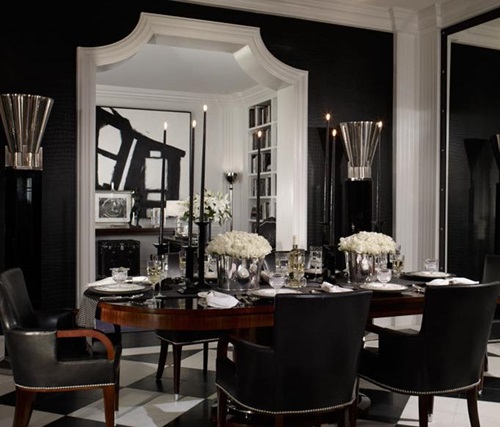 Impressive Ideas to Your Modern Black and White Dining Room