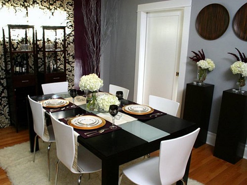Impressive Ideas to Your Modern Black and White Dining Room