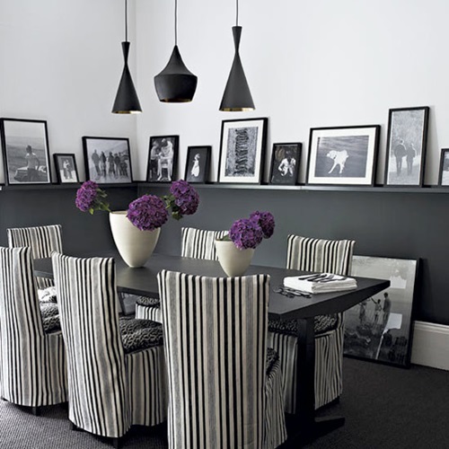 Impressive Ideas to Your Modern Black and White Dining Room