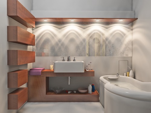 Impressive Modern Bathroom Ceiling and Wall Lighting Ideas