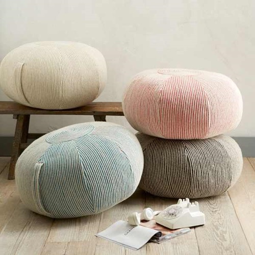 Unique Decorative and Functional Pouf Design Ideas