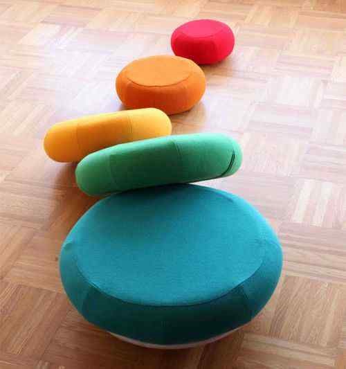 Unique Decorative and Functional Pouf Design Ideas