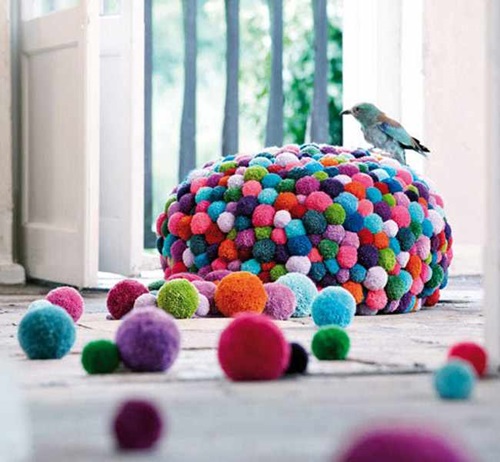 Unique Decorative and Functional Pouf Design Ideas