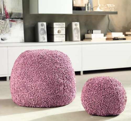 Unique Decorative and Functional Pouf Design Ideas