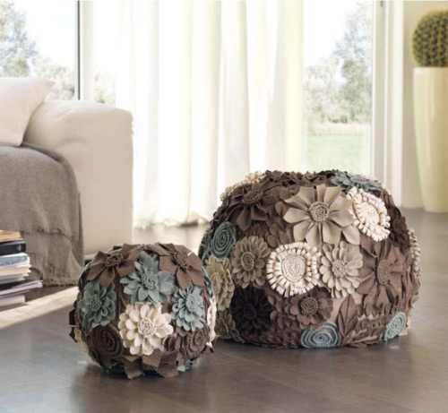 Unique Decorative and Functional Pouf Design Ideas