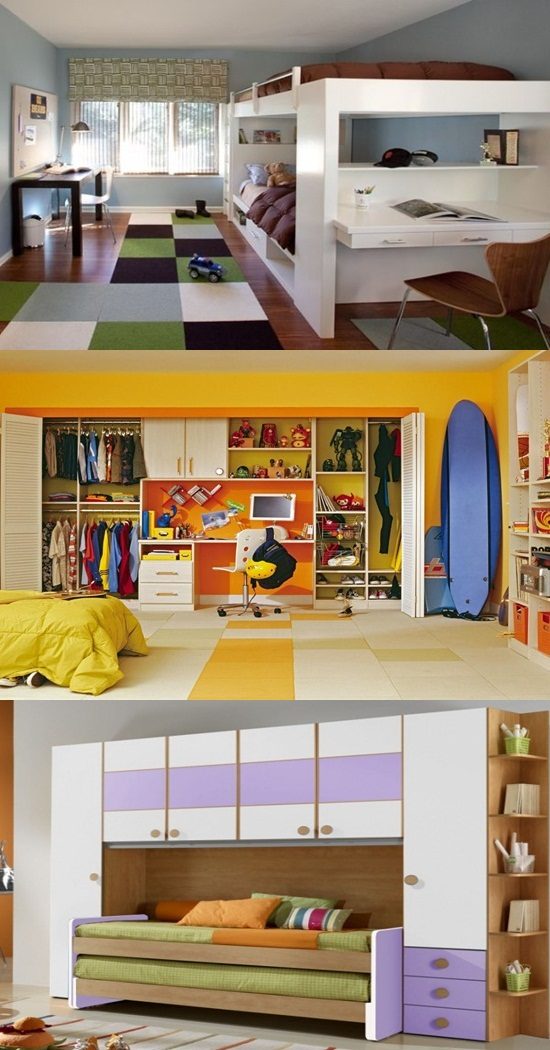 Smart Modern Kids Wardrobe Design Ideas