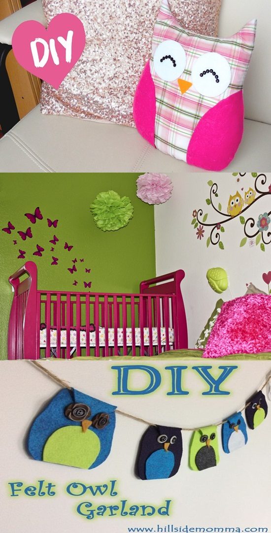 Awesome Ideas to Decorate your Kids’ Room with DIY Owl Shapes