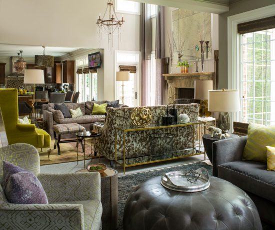 Intimate and Minimalist Traditional Family Room Decorative Tips by Heather Garrett Interior Design