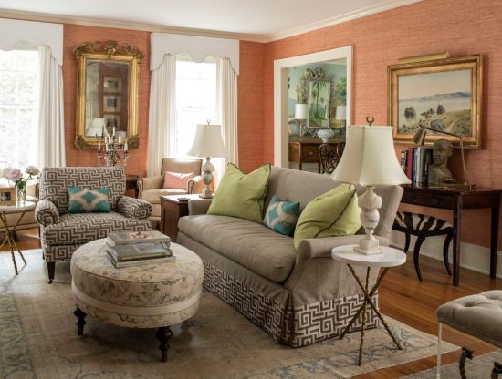 Intimate and Minimalist Traditional Family Room Decorative Tips by Heather Garrett Interior Design