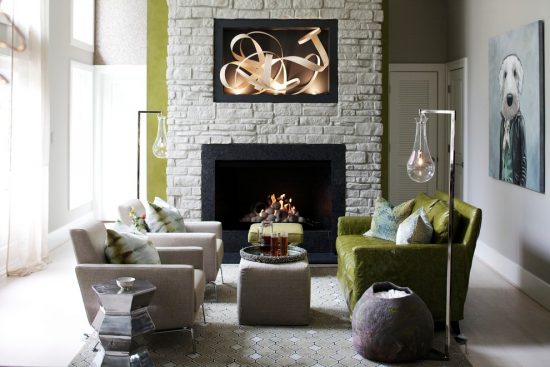 Intimate and Minimalist Traditional Family Room Decorative Tips by Heather Garrett Interior Design