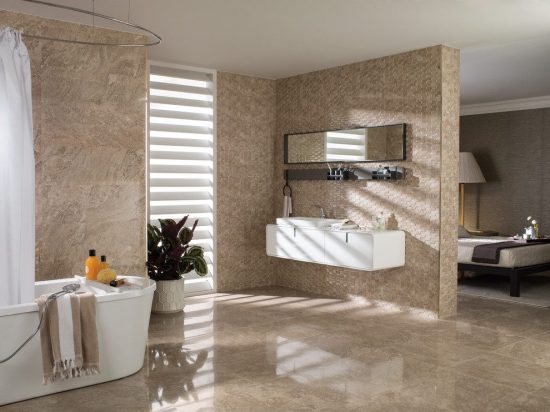 High-End Floor and Wall Tile Options for Your Kitchen and Bathroom Inspired from Porcelanosa Designs